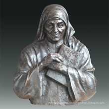 Große Figur Statue Madre Teresa Bronze Skulptur Tpls-076